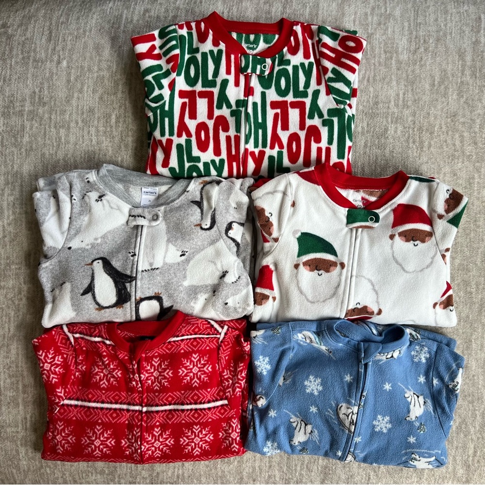 Bundle of fleece footies
